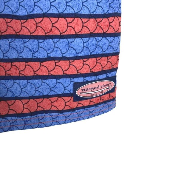 Vineyard Vines Angler Stripe Board Shorts Men's Size 32 Printed SS-1242 - Picture 4 of 11